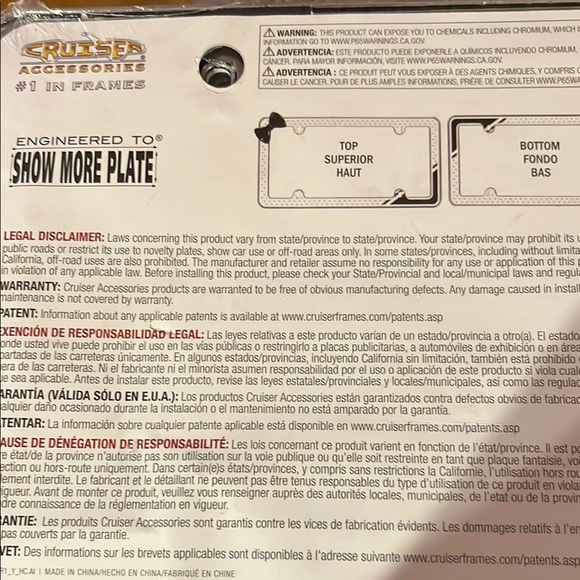 Bling License Plate Frame with Polka Dots - Picture 4 of 11